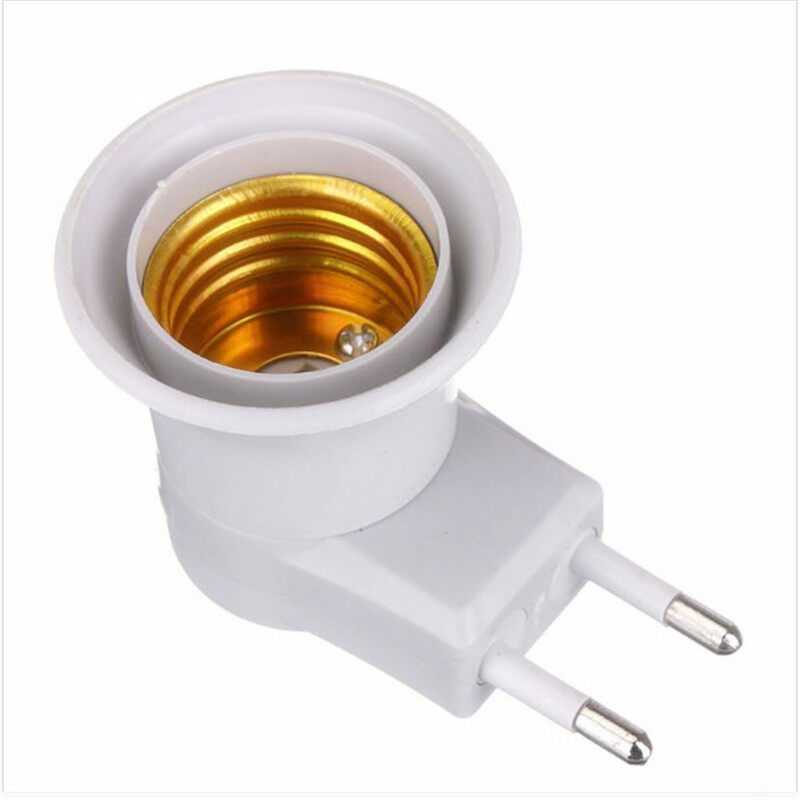 [Timmo House] Đui Đèn LED E27 Màu Trắng Tiện Dụng Với Công Tắc Chuyển Đổi Bộ Chuyển Đổi Bật/Tắt Cho Bóng Đèn