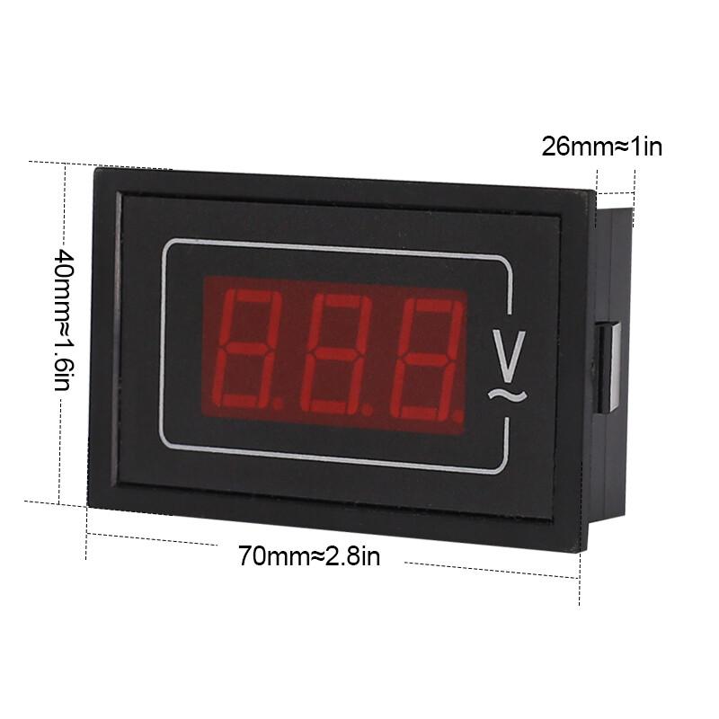 AC80-500V DL85 Đồng Hồ Đo Điện Áp Hiển Thị Kép 100A 60A Đồng Hồ Đo Tần Số Máy Dò Ampe Kế Vôn Kế LED Ampe Kế AC