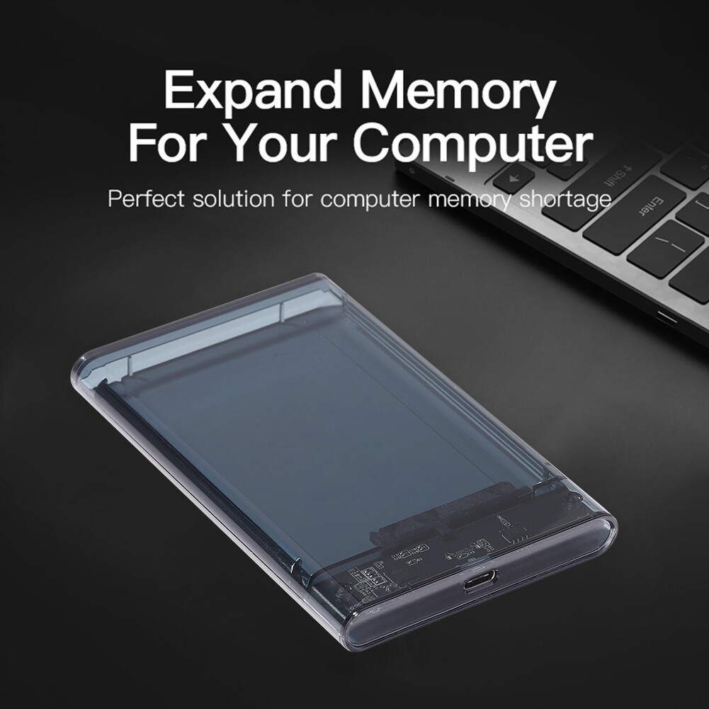 USB 3.1 Type-C Mobile Hard Drive Case 2.5 inch SATA HDD SSD External Case