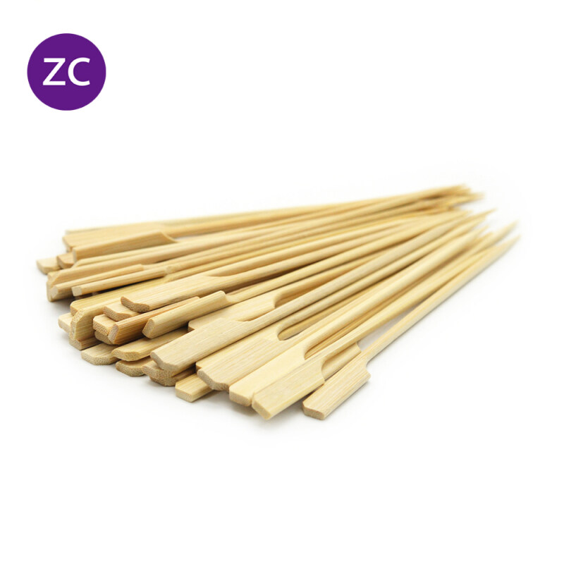 50pcs Natural Bamboo Skewers Sticks Bamboo Paddle Pick Skewers Roasting Sticks Oden Stick Skewer (15cm / 25cm)