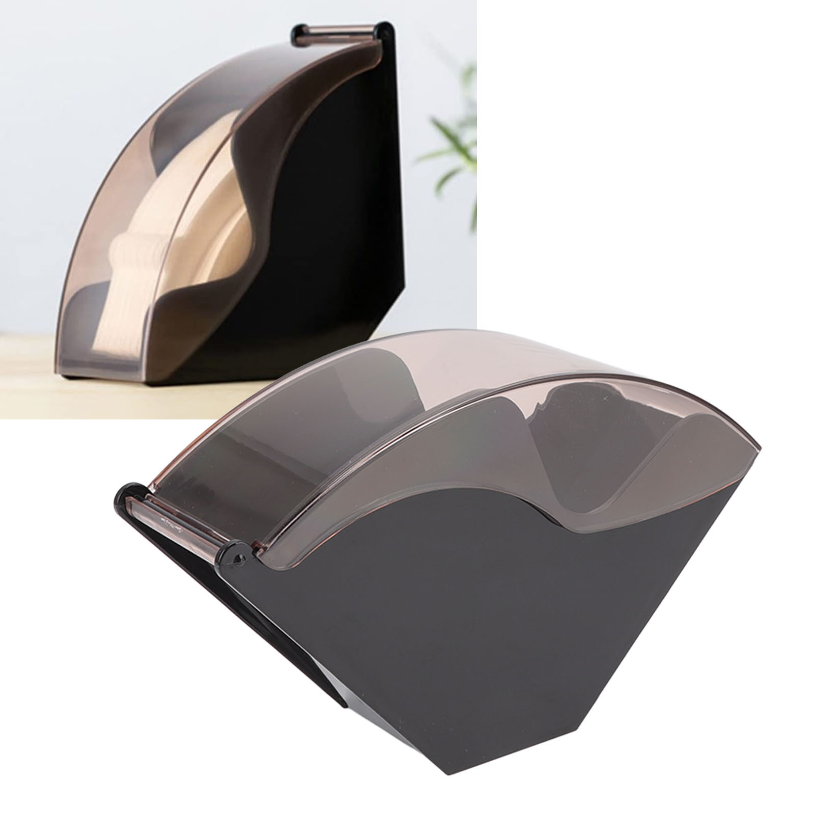Coffee Filter Holder Stand, Coffee Filter Paper Storage Box Plastic Dustproof for Cafe