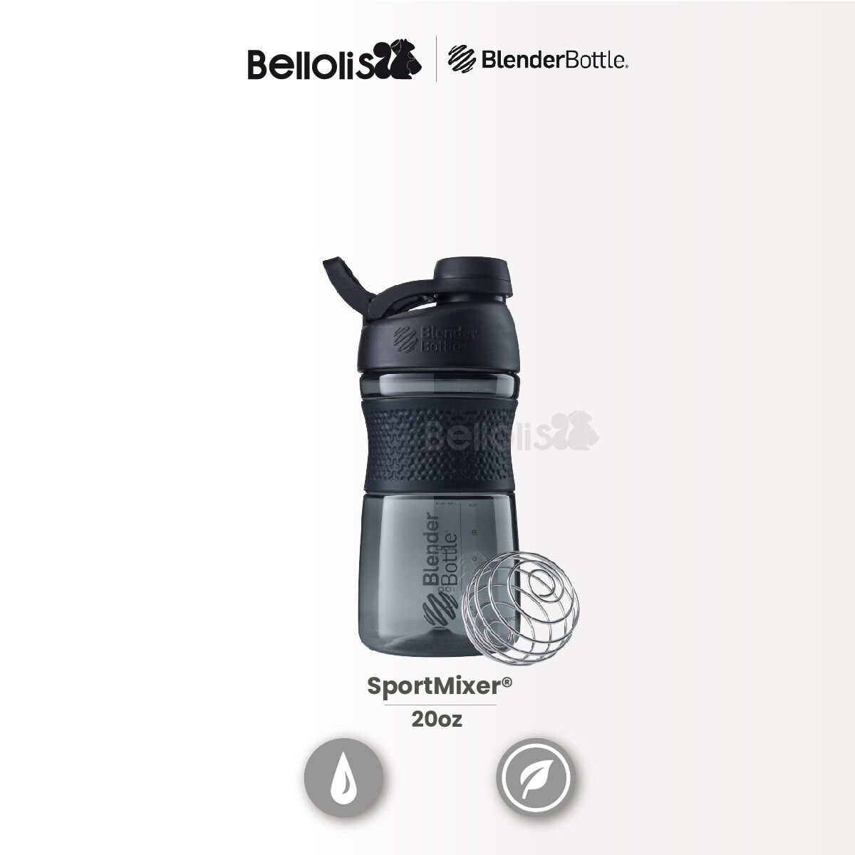 100% Authentic] BlenderBottle SportMixer Twist Cap 20oz Shaker Cup