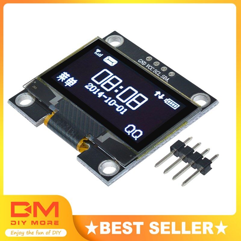 1.3inch OLED LCD Display 4Pin Module IIC I2C 128x64 3-5V Interface for Arduino Blue/White