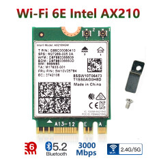 Card Mạng Không Dây Intel AX210 Wifi 6 Bộ Thu WiFi Máy Tính Xách Tay Bluetooth 5.2 AX210NGW 5G Thẻ Wlan WiFi M.2 NGFF