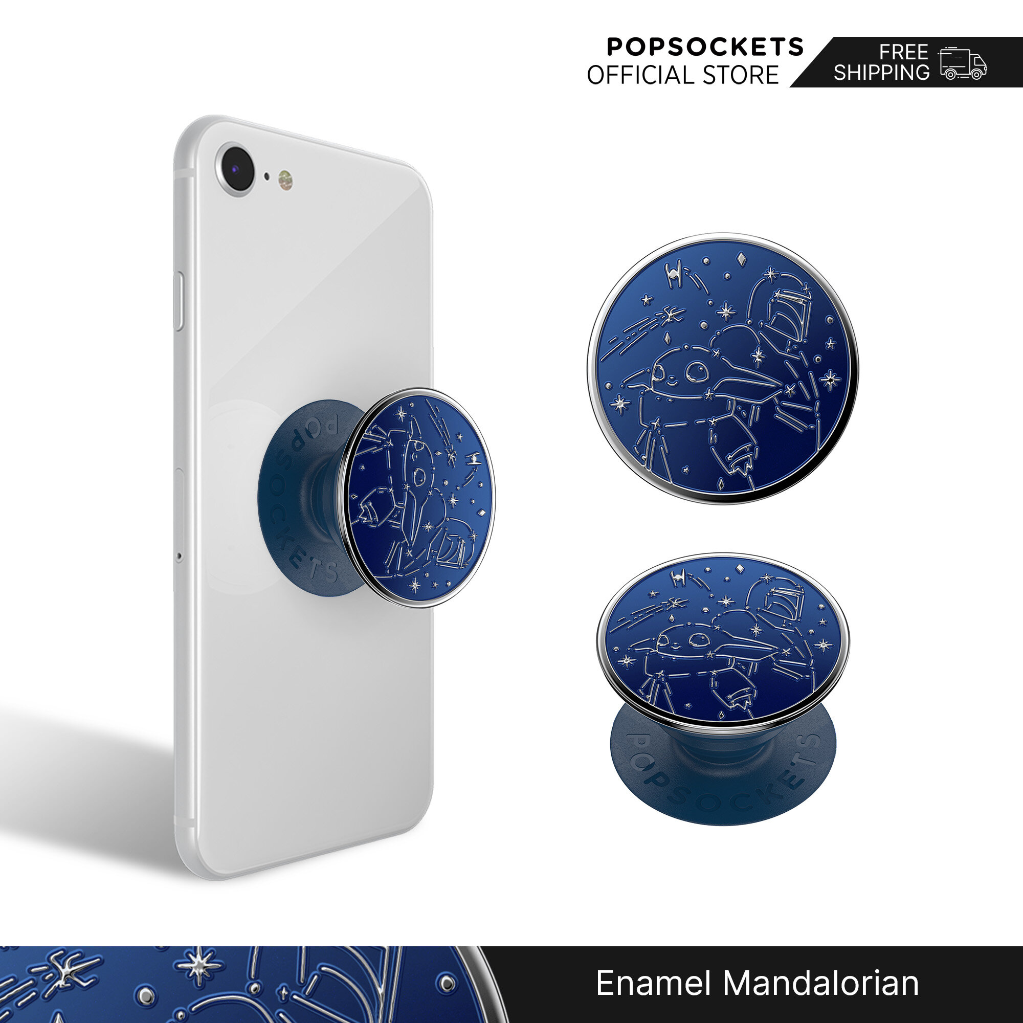 PopSockets Official Star Wars PopGrip | The Premium Phone Grip | Best Phone Holder and Similar to a Phone Ring Holder | Desk Phone Stand and Car Phone Mount Compatible | Cellphone Holder and Cellphone Grip for All Brands