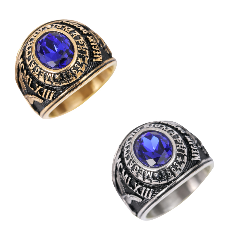 Sigma Nu Fraternity Tungsten Ring With Laser Etched Crest & Founding Date - Durable Brush Finish