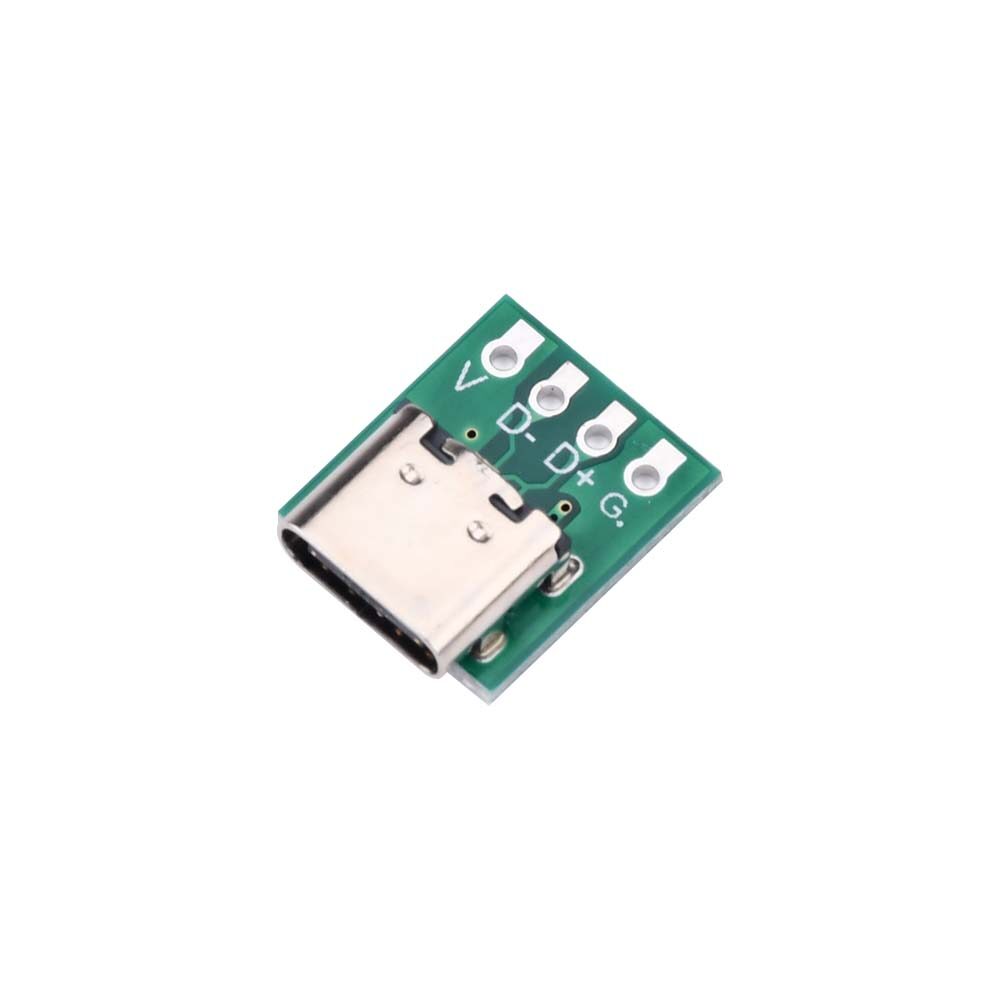 DIPPRUN Usb Type C Connector Board Diy 3.1 Serial Basic Breakout Female Connector 16p For Data Line Wire Cable Transfer