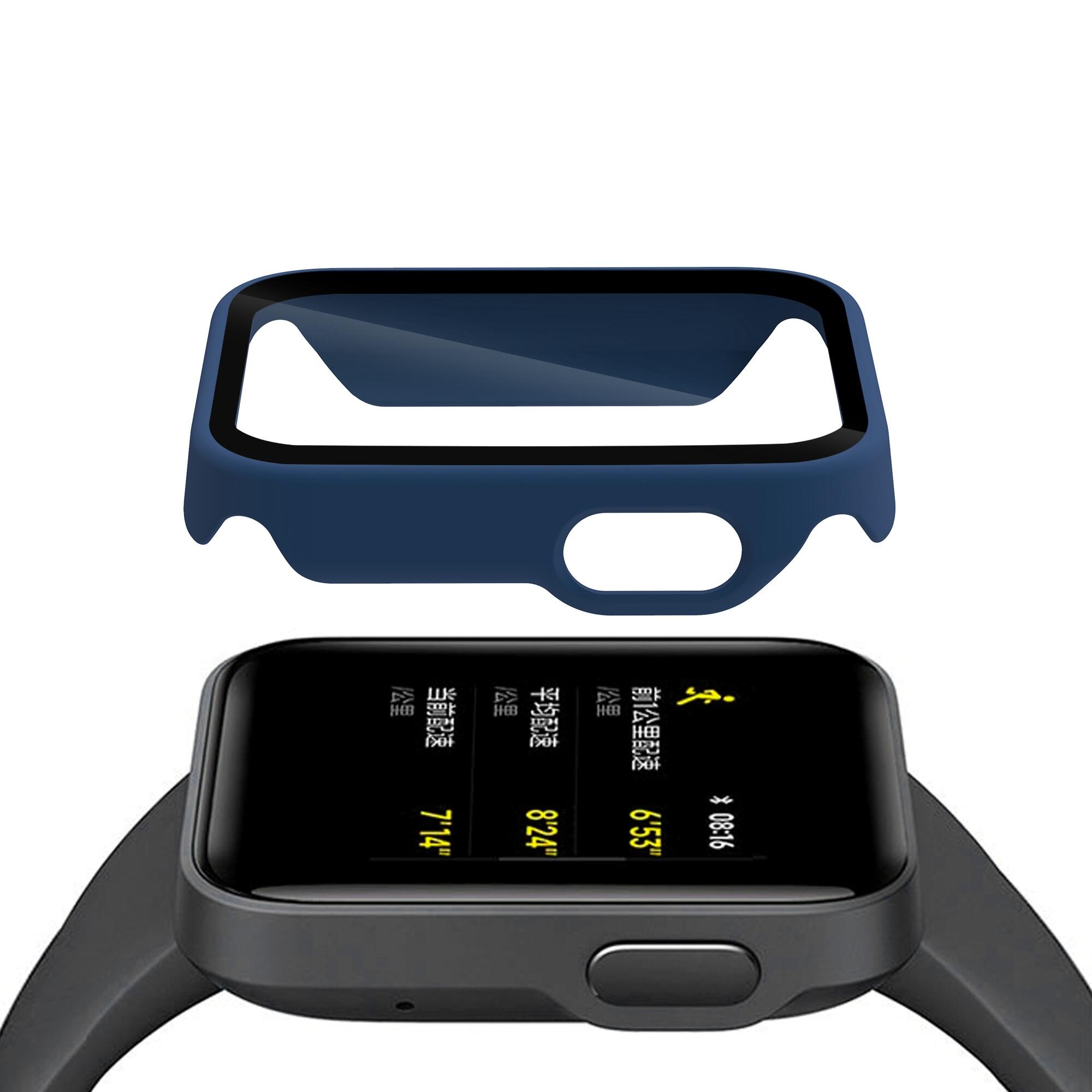 Hard Full Edge Glass Screen Protector Case Shell Frame For Xiaomi Mi Watch Lite/Redmi Smart Watch Protective Bumper Cover