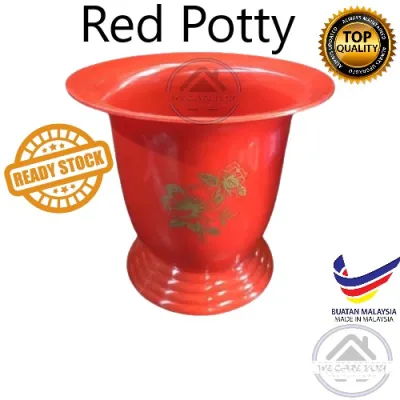 NCI Adult red SPITTOON POTTY Potty for wedding child 婚庆用品高脚痰桶 Plastic Urinal Potty Portable Kids Pee Shit Pot Bucket