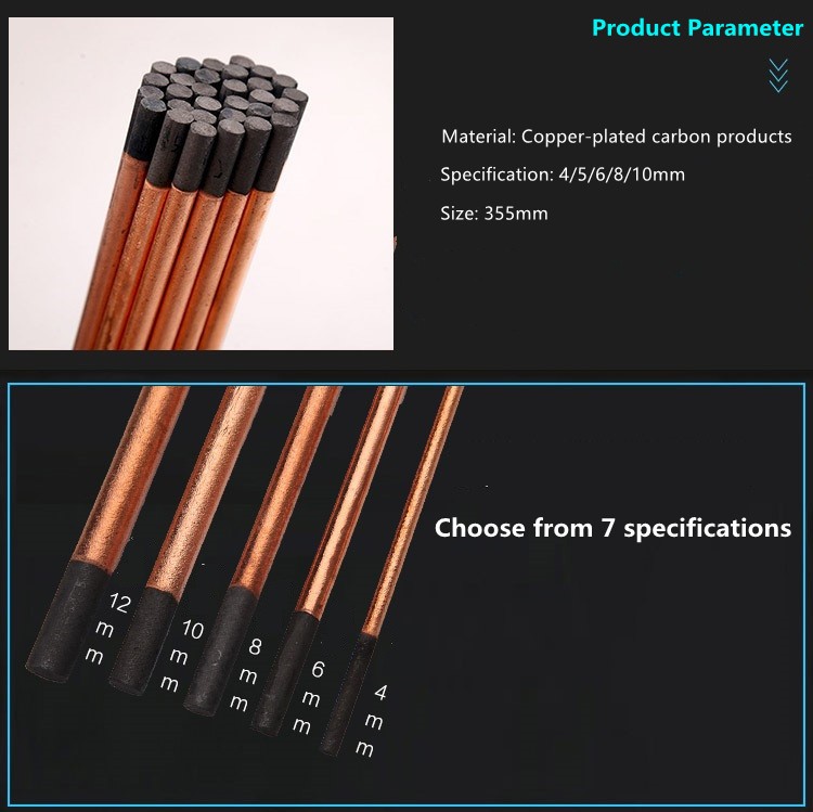 Unnicoco 5 Que Carbon Đục Hồ Quang Que Than Chì Điện Cực Hàn DC