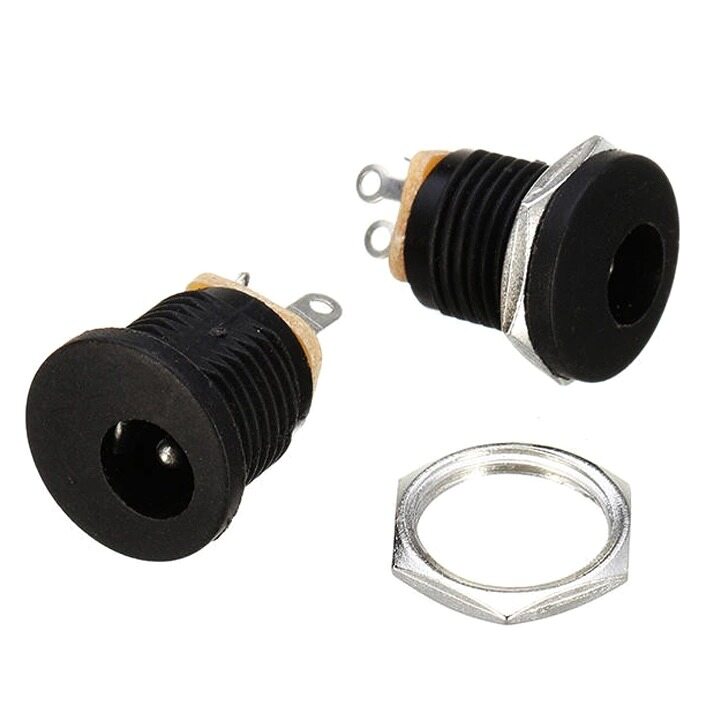 Combo 5 Cặp Jack DC Có Ốc Vặn 5.5×2.1mm Đực-Cái
