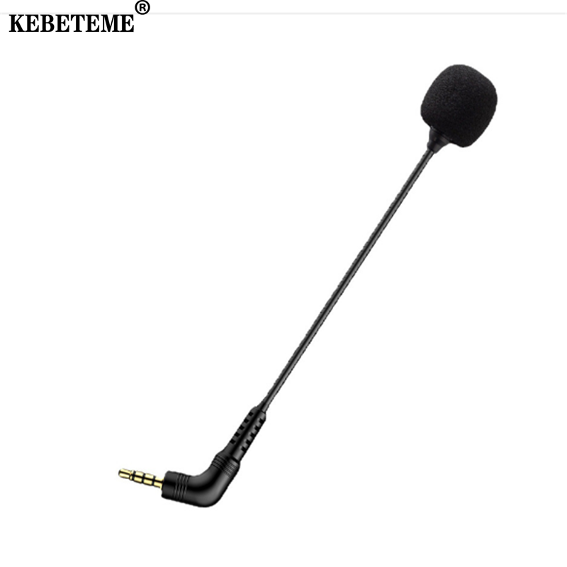 KEBETEME Super Mini 3.5mm Microphone Portable Studio Speech Mic Audio for PC Notebook Lectures Online Multi-Channel Recorder