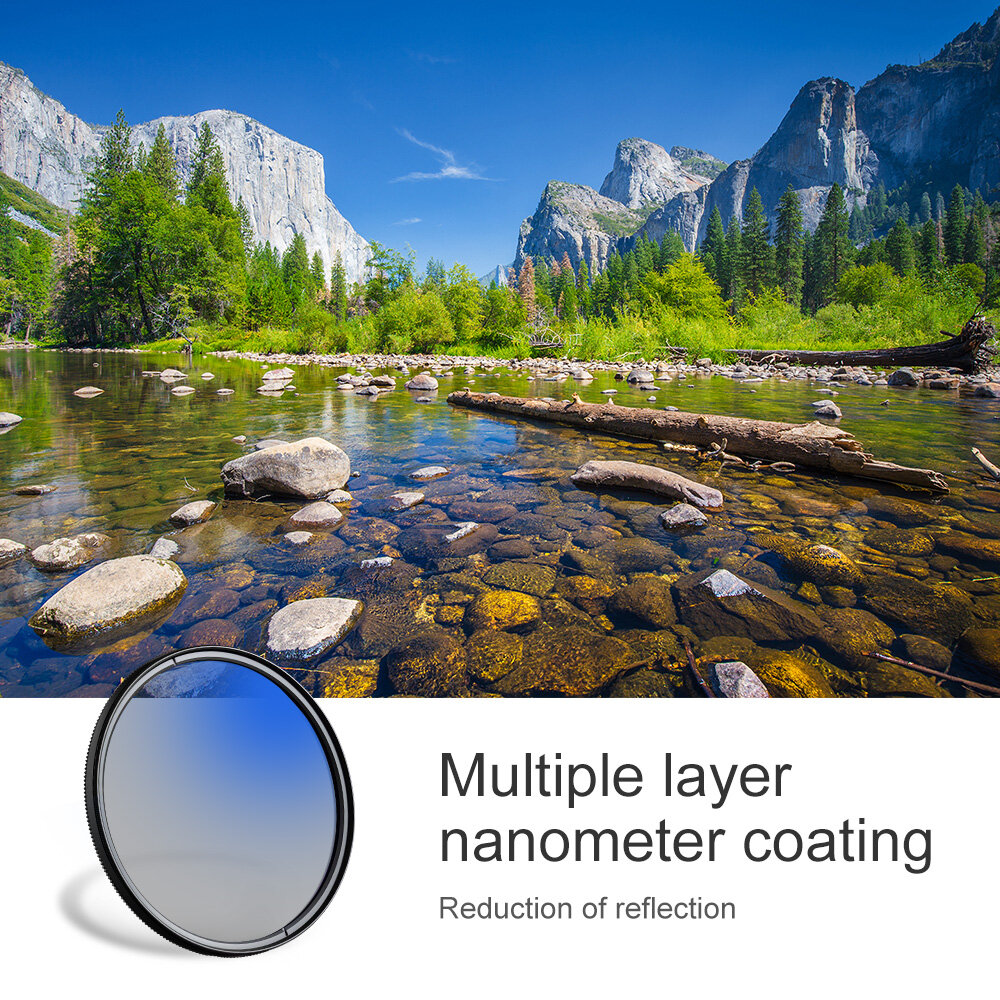 K&F CONCEPT 62mm Ultra Slim CPL Filter Optics Multi Coated MC Circular Polarizering Polarized Filter for DSLR Camera Lens