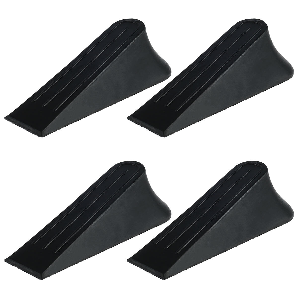4pcs Door Stopper Heavy Duty Rubber Door Wedge Antislip Door Stop
