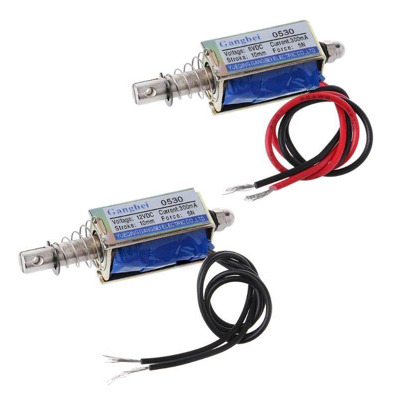 JF-0530B Nam Châm Điện Từ DC 6V 12V Loại Kéo Đẩy Gangbei-0530B Khung Điện Từ DC