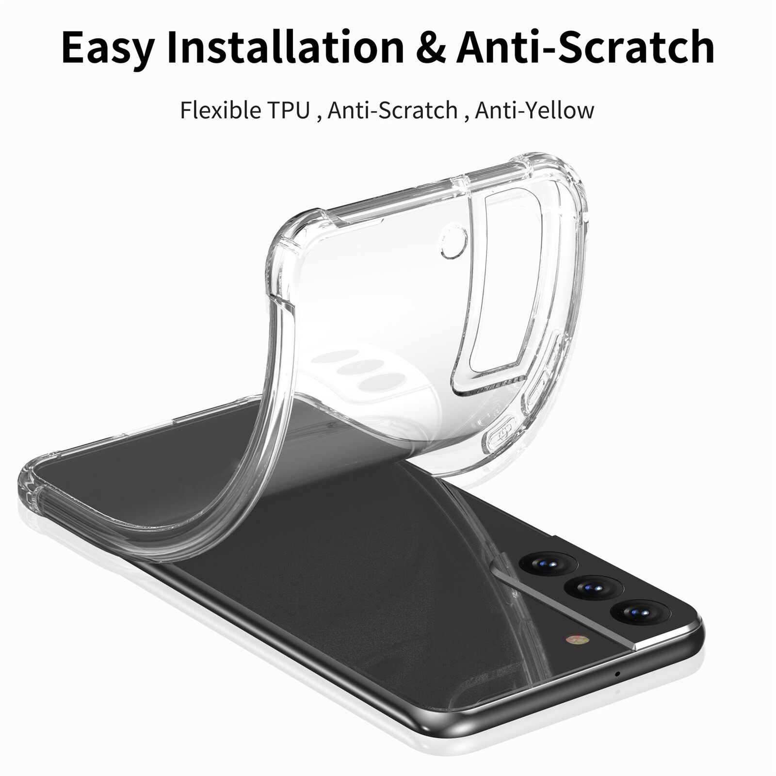 Vỏ điện thoại silicon chống sốc cho Samsung Galaxy S22 Ultra S22 S22 Plus 5G Clear Protection Case cho Samsung Galaxy S22 Ultra Ốp lưng