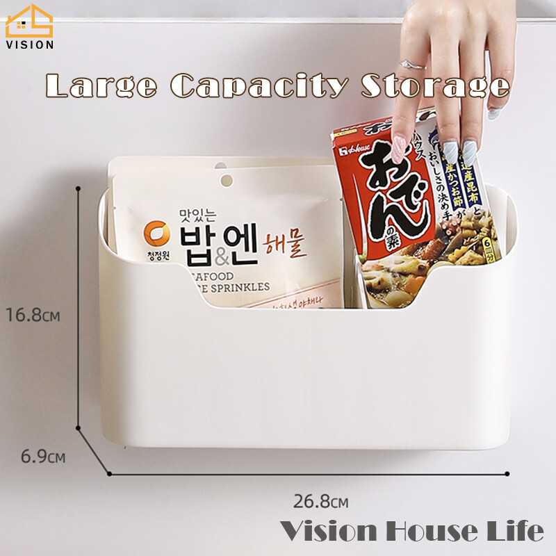 Vision Giá Đựng Đồ Dính Gắn Tường Hộp Đựng Đồ Cửa Tủ Bếp Giỏ Kệ Bên Hông Tủ Lạnh Kệ Ngăn Kéo Dưới Bồn Rửa Giá Sắp Xếp Phòng Tắm