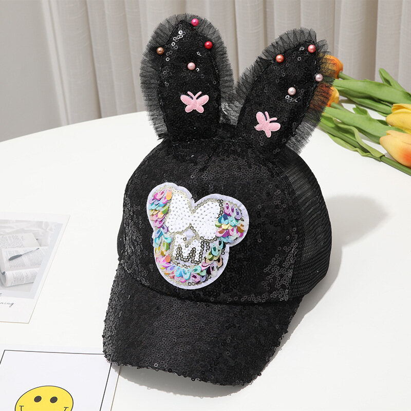 HS Children's hats, Korean girls' peaked caps, all-match foreign style fashion baseball caps, girls' trendy sun hats