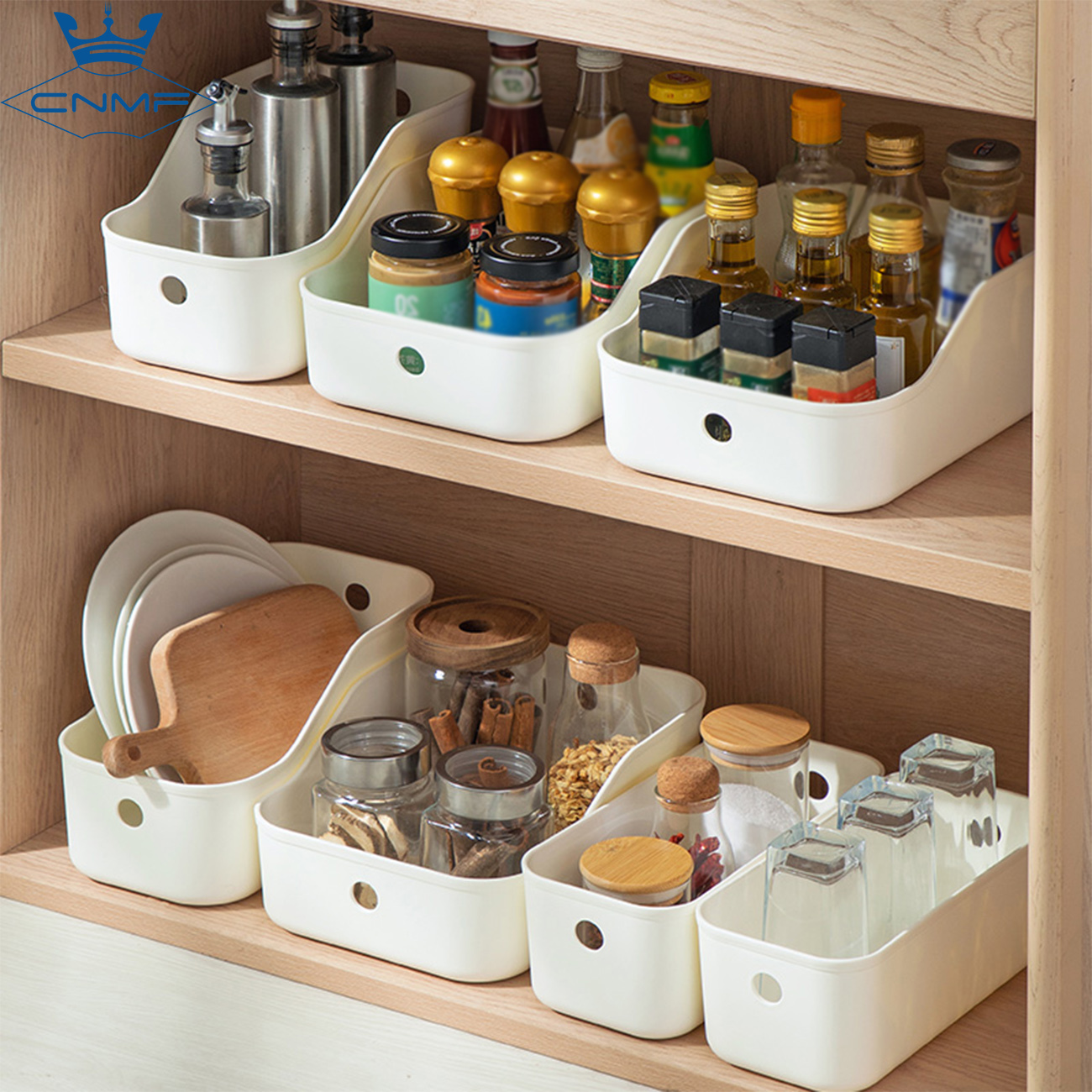 CNMF Organize the seasoning storage box under the kitchen sink