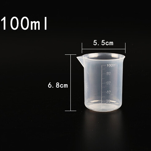 1pc 100ml Plastic Measuring Jug Measure Cup Graduated Surface Kitchen Lab Tool