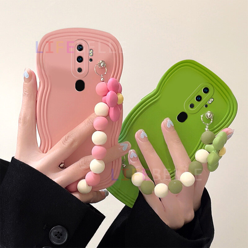 LIFEBELLE Ốp Cho OPPO F11, Ốp Điện Thoại Mềm Silicon Lỏng Đơn Giản Khung Lượn Sóng Thời Trang Vòng Tay Hoa Đẹp Ốp Cho Nữ Sáng Tạo Phong Cách Instagram Ốp Lưng Bảo Vệ Chống Sốc