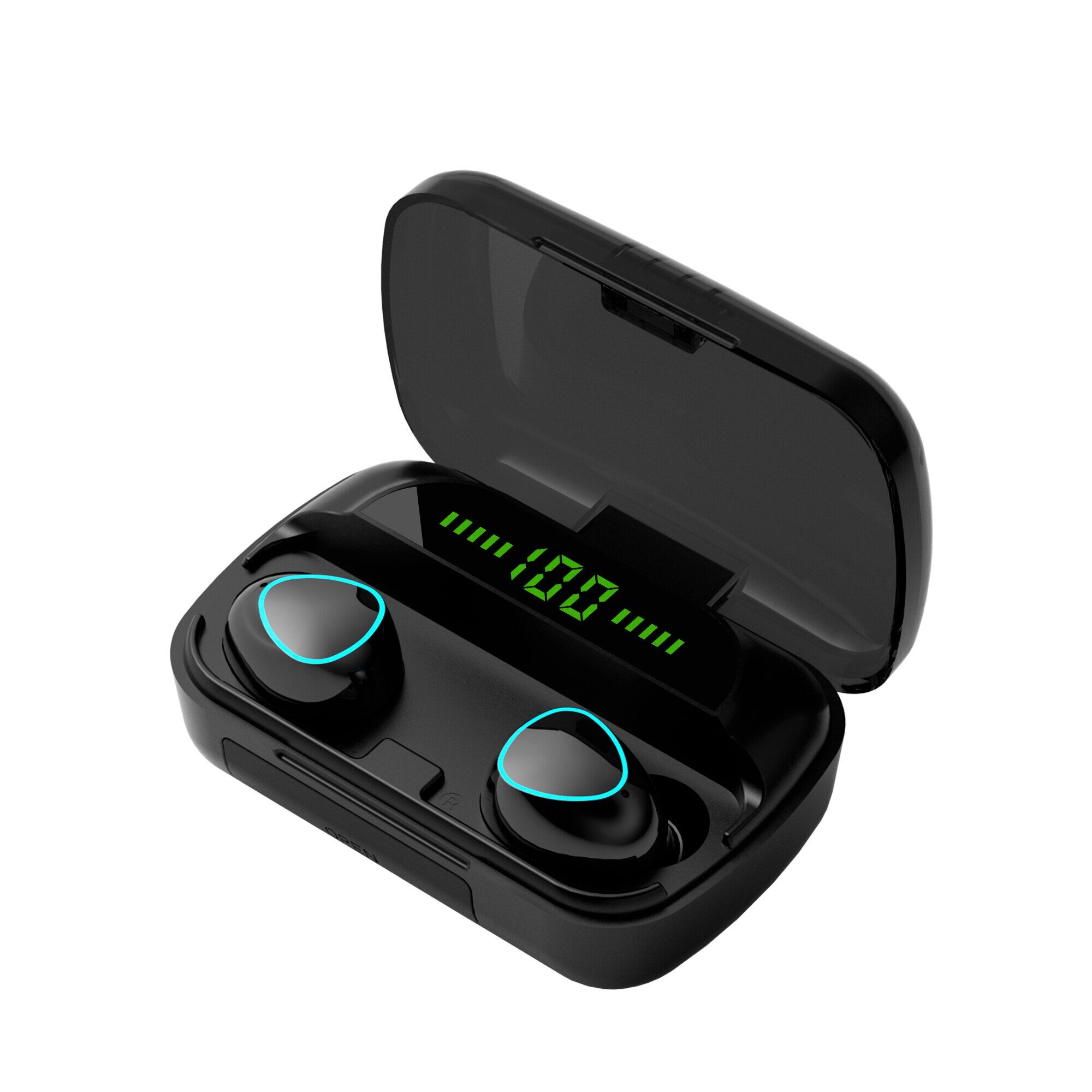 TWS Wireless Headphones Bluetooth-compatible Earphone LED Sports Headsets Noise Canceling Earbuds with Micro for Xiaomi