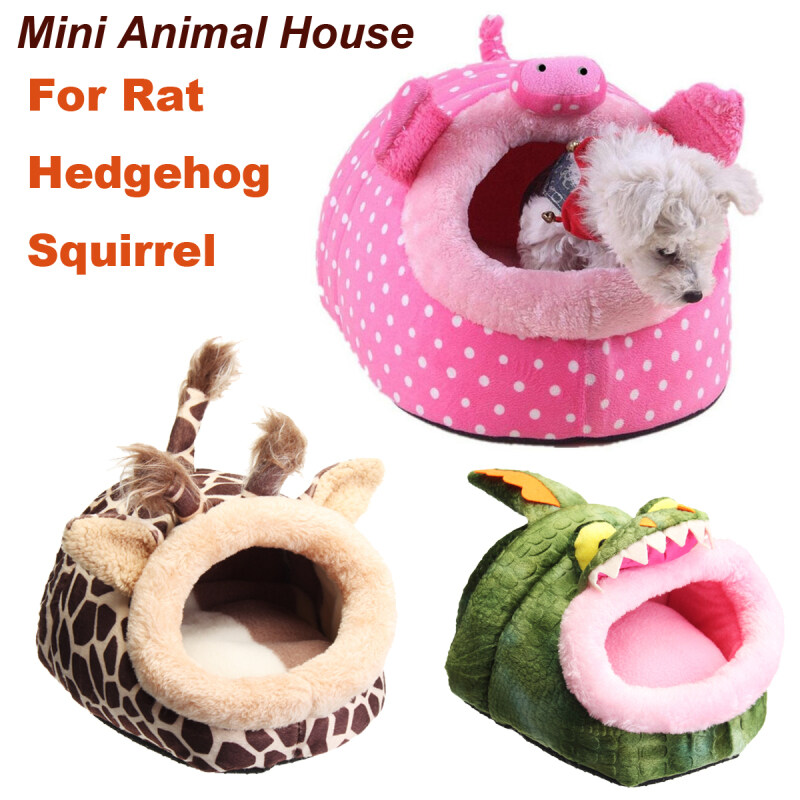 Pet Kennel Mèo Chó Con Chó Giường Động Vật Hang Động Nhà Ấm Cúng 19x17x13cm