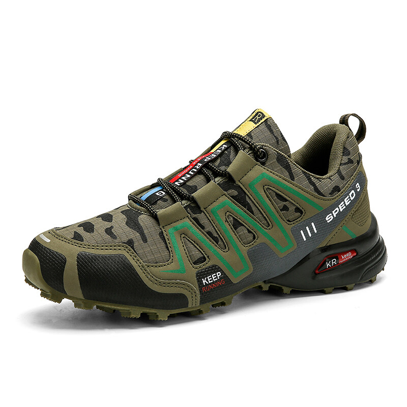 Men Outdoor Camouflage SpeedCross3 Hiking Shoes Casual Running Sneakers  Waterproof Wading Shoes 