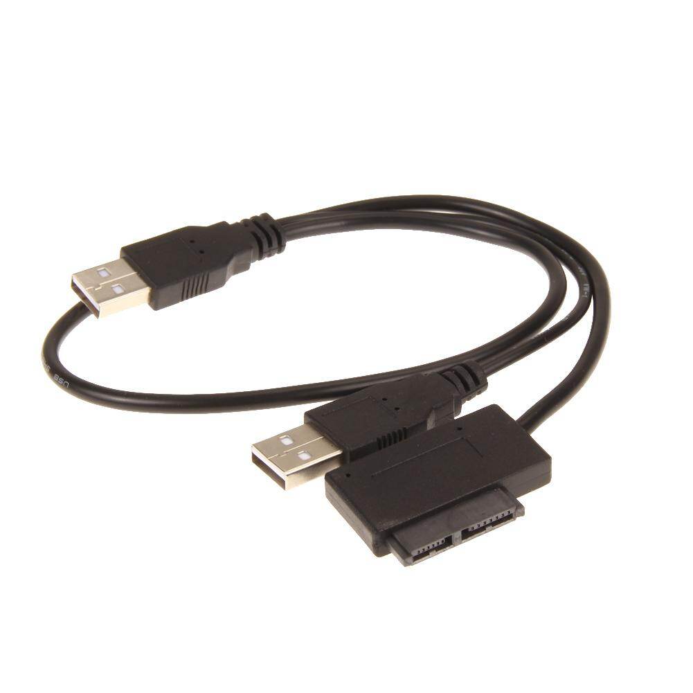 USB 2.0 to 7+6 13Pin Slim for SATA CD/DVD Optical Drive Adapter Cable