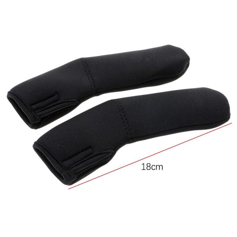 Whyus- Stroller Grip Covers 2pcs Pushchair Handle Cover Stretchy For Pram Washable and Reusable Black Singapore
