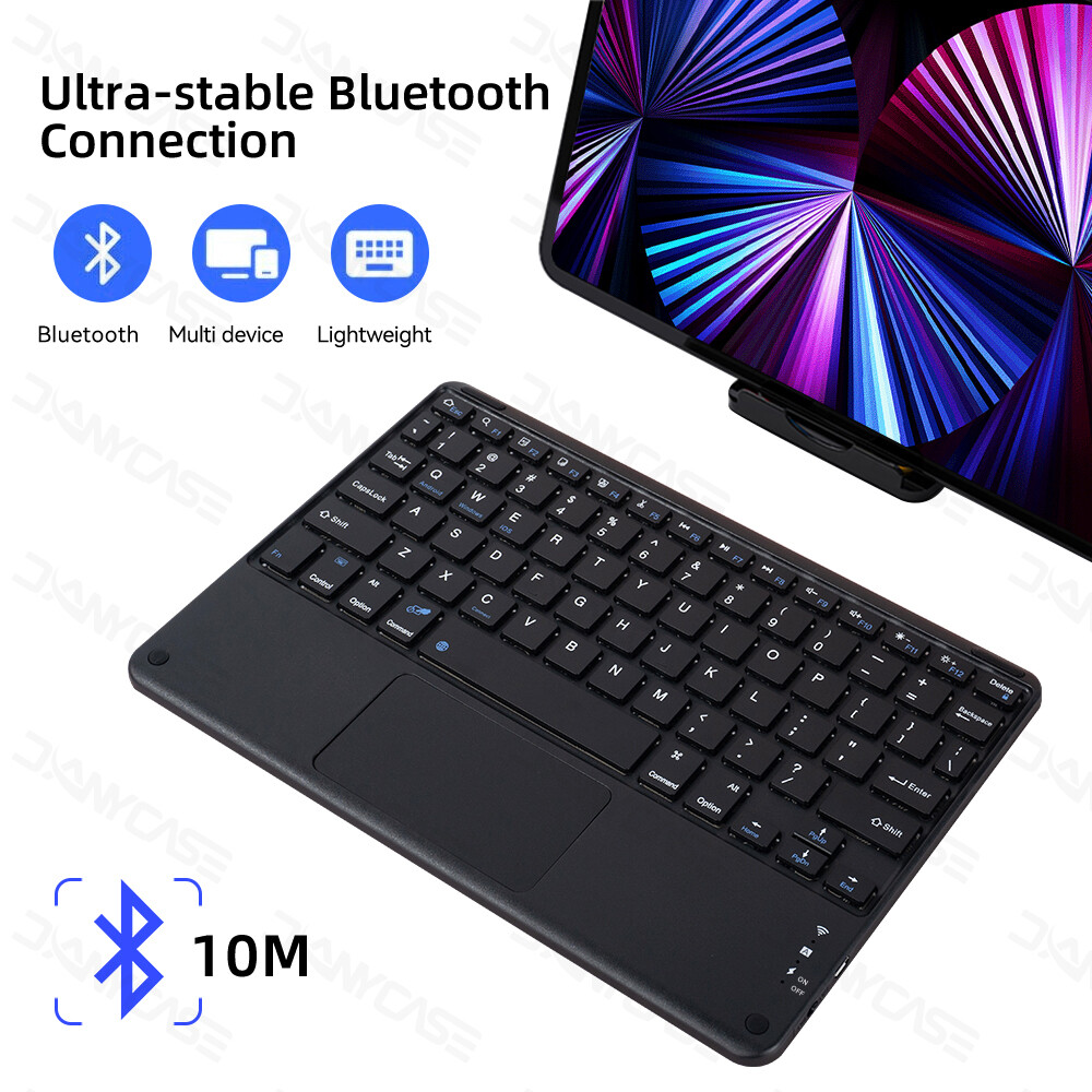 Wireless Keyboard For Tablet iPad iPhone Bluetooth-compatible Rechargeable 10inch Keyboard