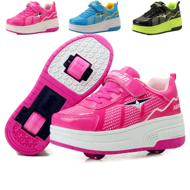 tennis shoes that turn into skates