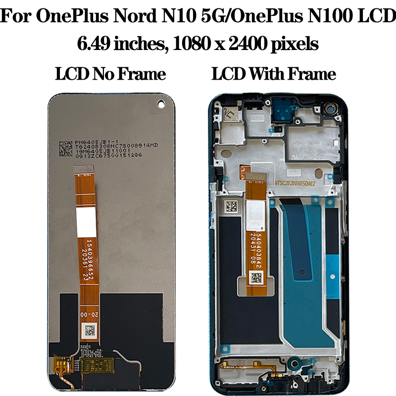 Ban đầu cho Oneplus NORD N10 5g be2029 Màn hình LCD màn hình Bộ số hóa màn hình cảm ứng thay thế cho Oneplus NORD N100 be2013 Bộ phận thay thế màn hình LCD
