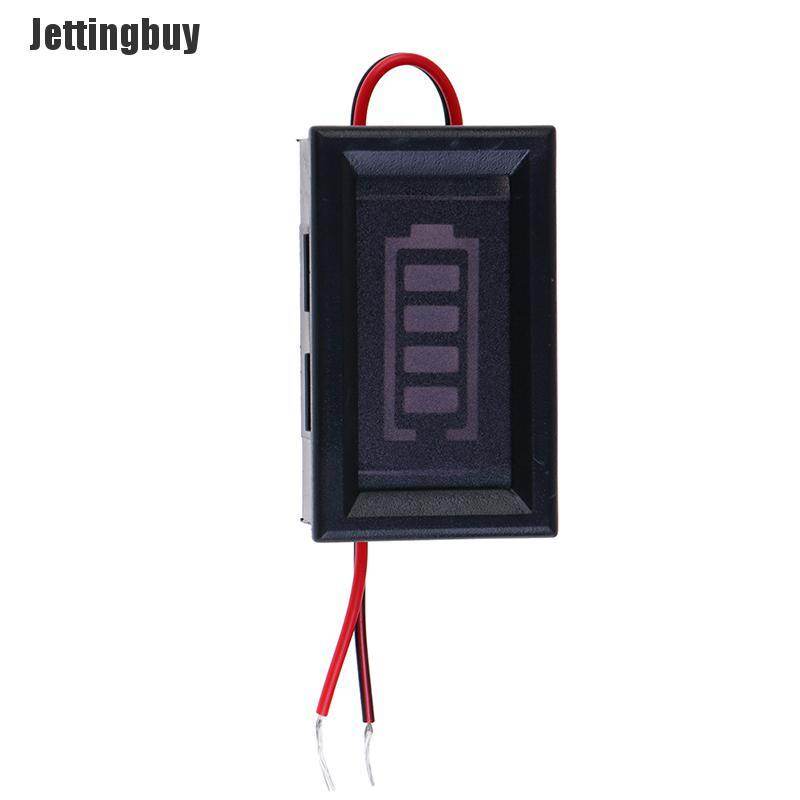 Jettingbuy 3S 12.6V Lithium Battery Capacity Indicator Voltmeter Module Blue Display