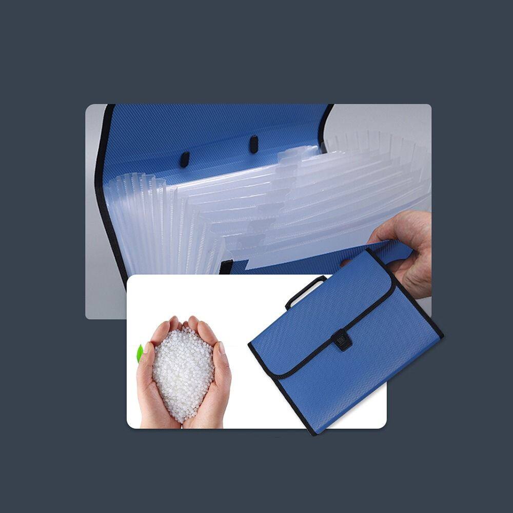 MMLUCK Hand Held Office Paper Folder Briefcases Storage Wallet School Document Organ Bag Document Organiser A4 File Folder Expanding File Bag