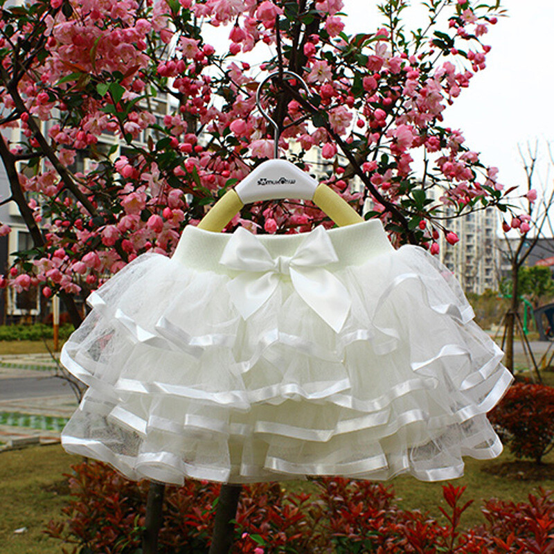 Esspreso Girls skirt Four seasons all-match children's skirt Korean gauze skirt Cake skirt
