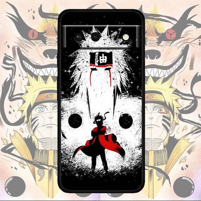 Jiraiya naruto anime shockproof cover for google pixel 6 6a 6pro 5 5a 4 4a xl 5g black phone case shell soft coque cover fundas elegant