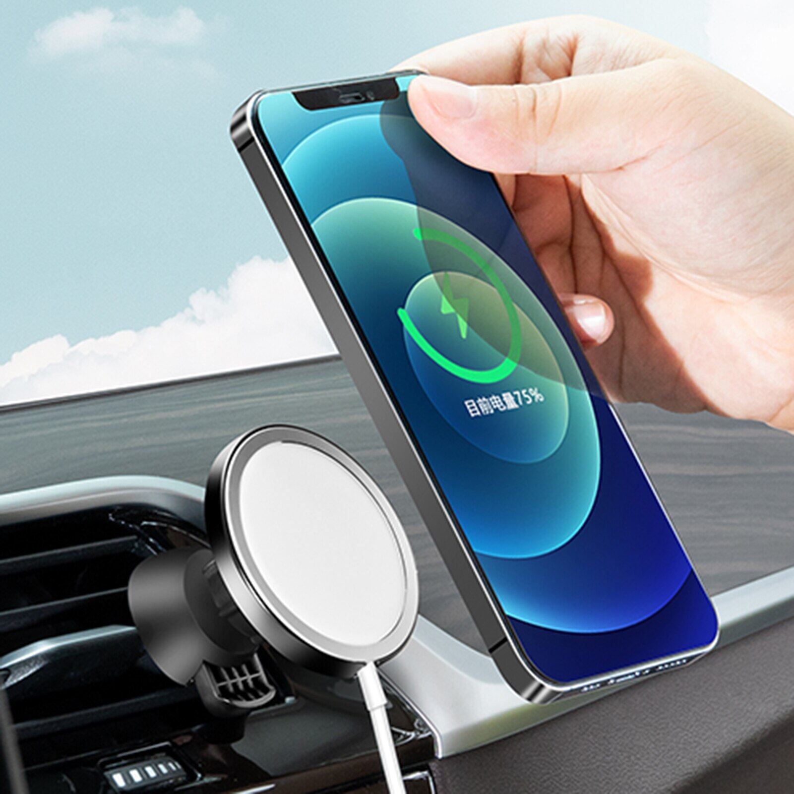 HOCE Car Phone Mount Air Vent Wireless Car Charger Holder ONLY Holder Dashboard Car Mount For Magsafe Charger Car Phone Charging Dock