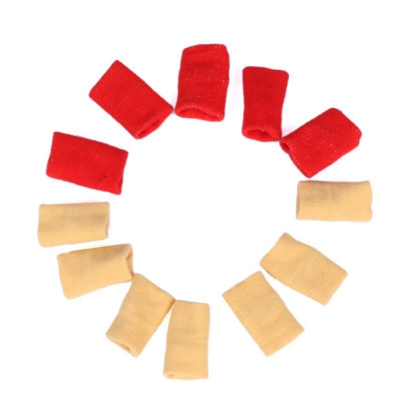 Bao Bảo Vệ Ngón Tay 10 Cái/bộ Bao Bảo Vệ Đầu Ngón Tay Có Thể Giặt Được Bao Bảo Vệ Hỗ Trợ Thể Thao Cho Bóng Chuyền Cầu Lông Bóng Rổ