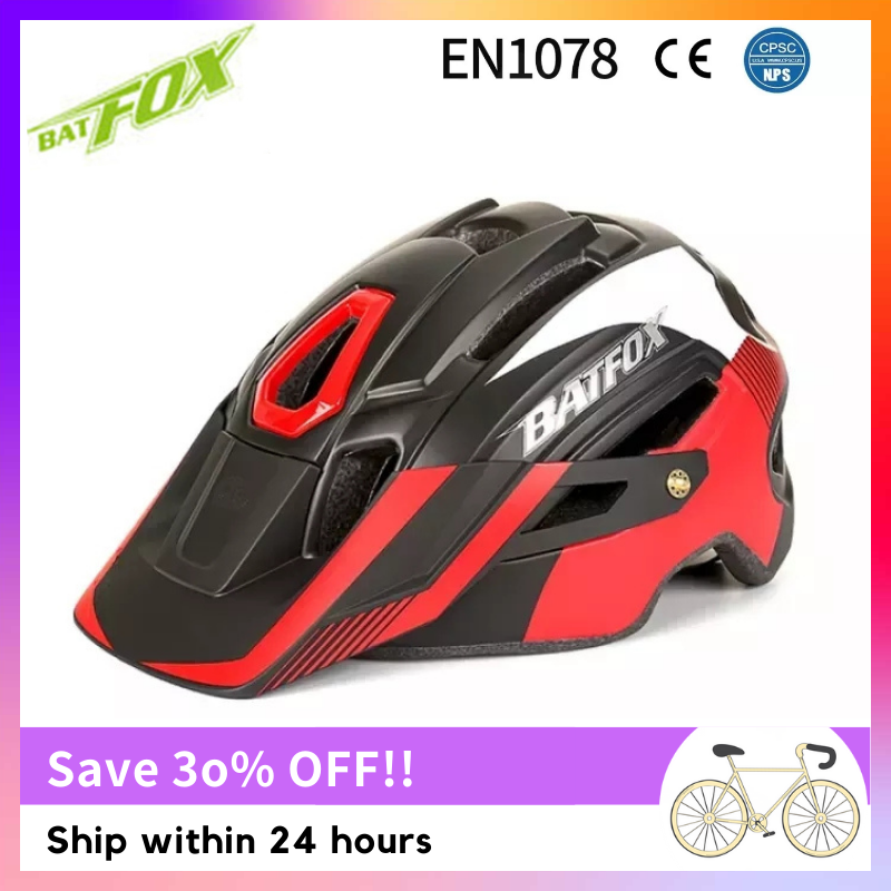 BATFOX Bicycle Helmet Lightweight Breathable Road Mountain Bike