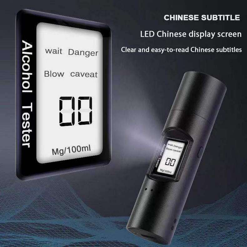 Pocket Alcohol Breath Tester Type-C Charging Breathalyzer Alcohol Detector