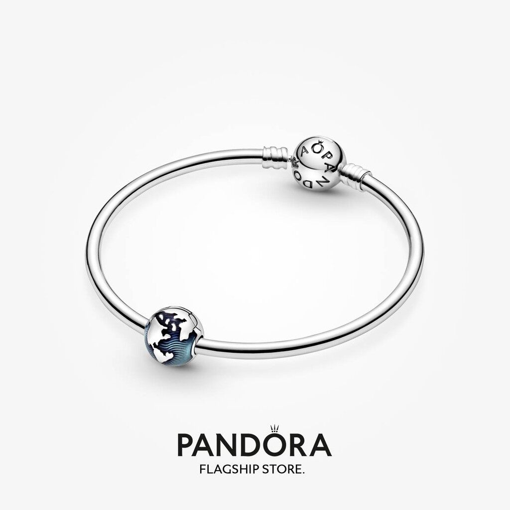 Hot 2023 Pandora Blue Globe Clip Charm