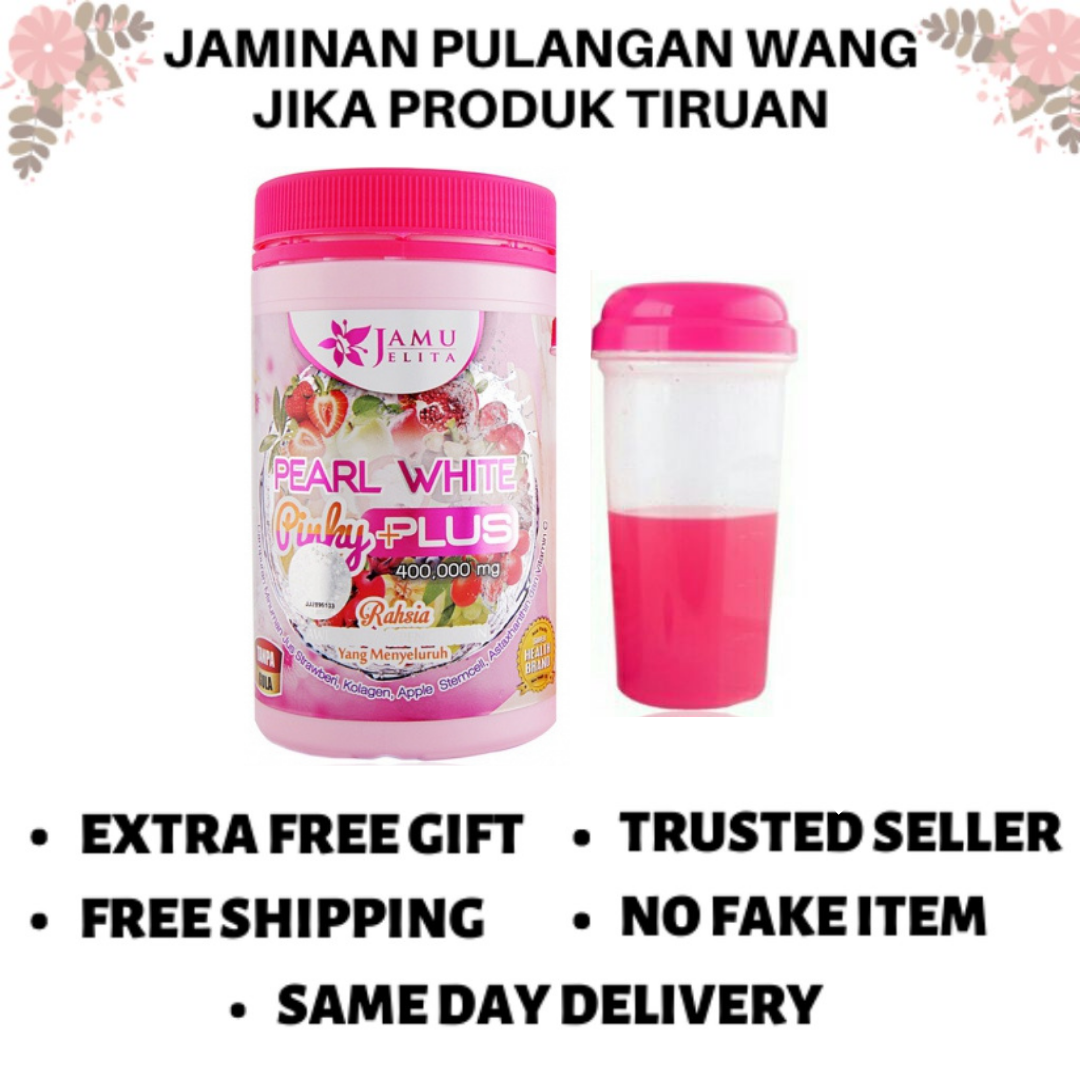 SUPER SALE > JAMU JELITA PEARL WHITE PINKY PLUS 400gm > ORIGINAL HQ ...