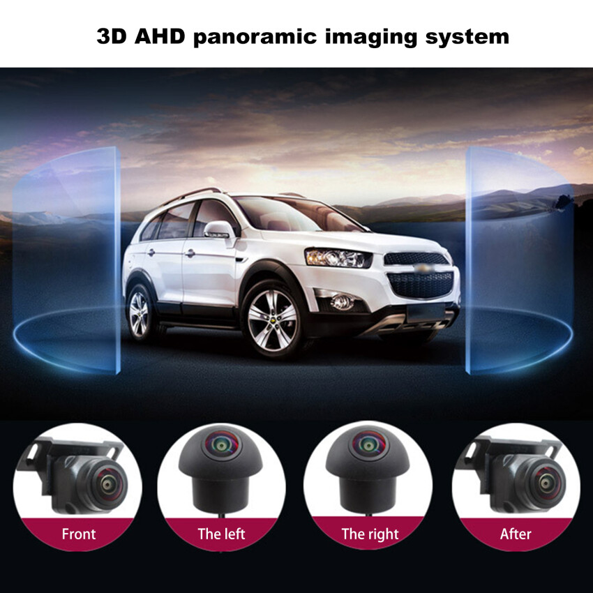 [Hàng có sẵn] Chế độ xem bao quanh toàn cảnh Camera ô tô 360 ° 1080P AHD phải + Trái + trước + Chiếu Hậu hệ thống máy quay cho Android Radio ô tô nhìn trong đêm