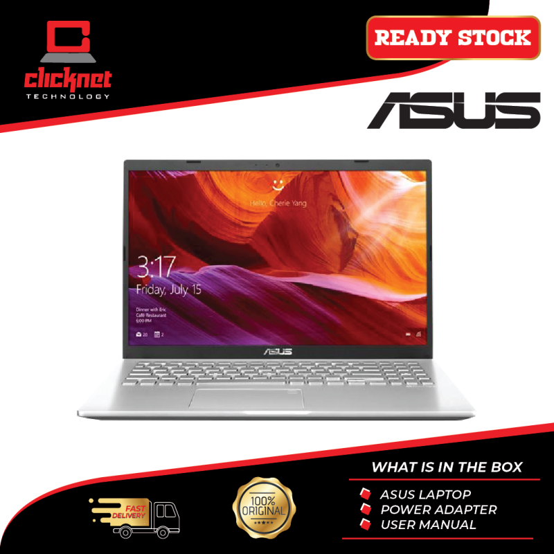 ASUS Laptop Vivobook A409M-ABV202T HD 14 Silver (Celeron N4000, 4GB, 256GB SSD, W10H) Malaysia