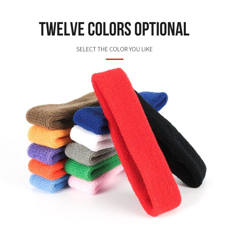 SUPERFLOWER Sports Headband Breathable Sweat Absorbent Towel Sweat Guide Belt Running Fiess Dance_voghion.com