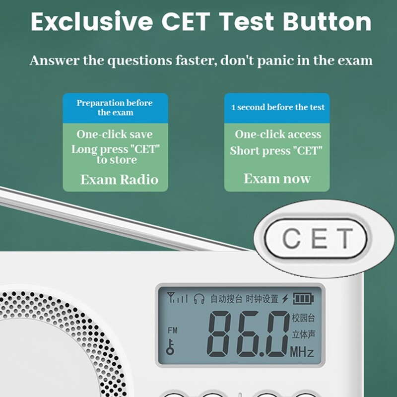 Portable FM Radio Mini Loudspeaker Support Auto Search/Store Station FM Radio 50-108MHZ