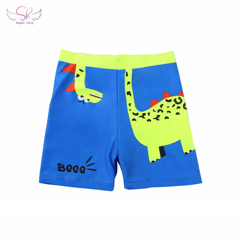 AngelCity House Summer Swimming Trunks For Boys Breathable Cartoon Printing Casual Swimming Shorts