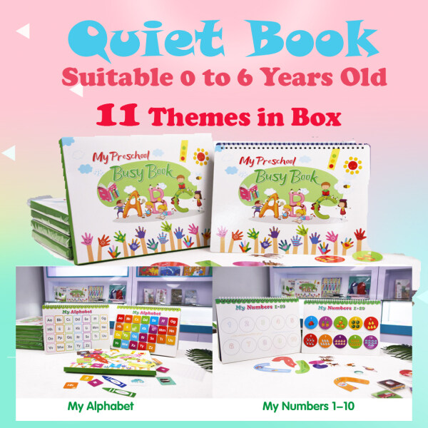 [MBS]My Preschool Busy Book/My First Busy Book/Toddler First Busy Book/Quiet Book Malaysia