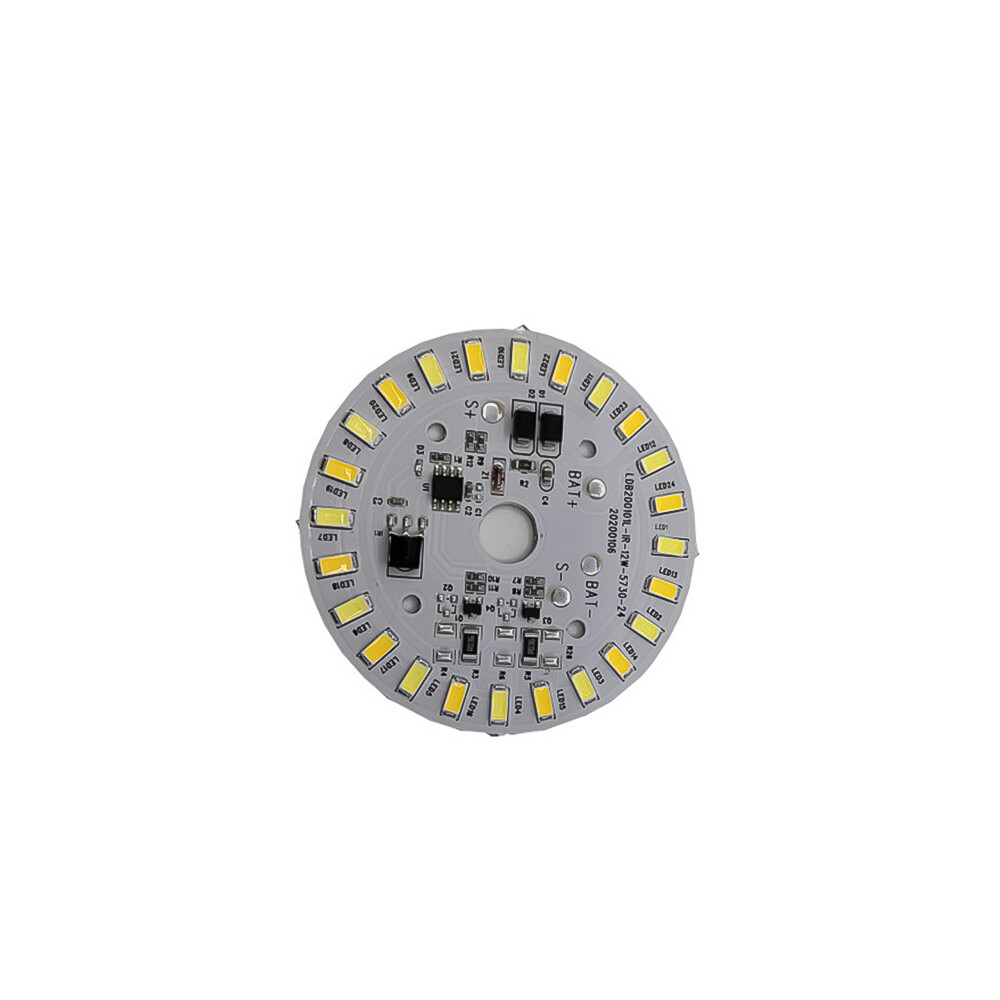 DM Nguồn Đèn LED Năng Lượng Mặt Trời Hai Màu 3.2V 3.7V Hình Tròn Đèn Trần Năng Lượng Mặt Trời 12W Tấm Điều Khiển Từ Xa Cho Đèn Sân Năng Lượng Mặt Trời